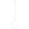 Z-Lite Ayra Pendant, 1-Light, 8 In.W x 11.75 In.H, Matte Black/Clear 488P8-MB - alternate 8